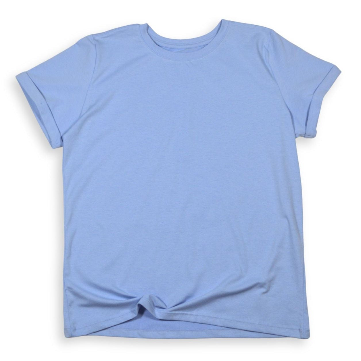 Blusa Básica Dama Tela Fría Azul Claro