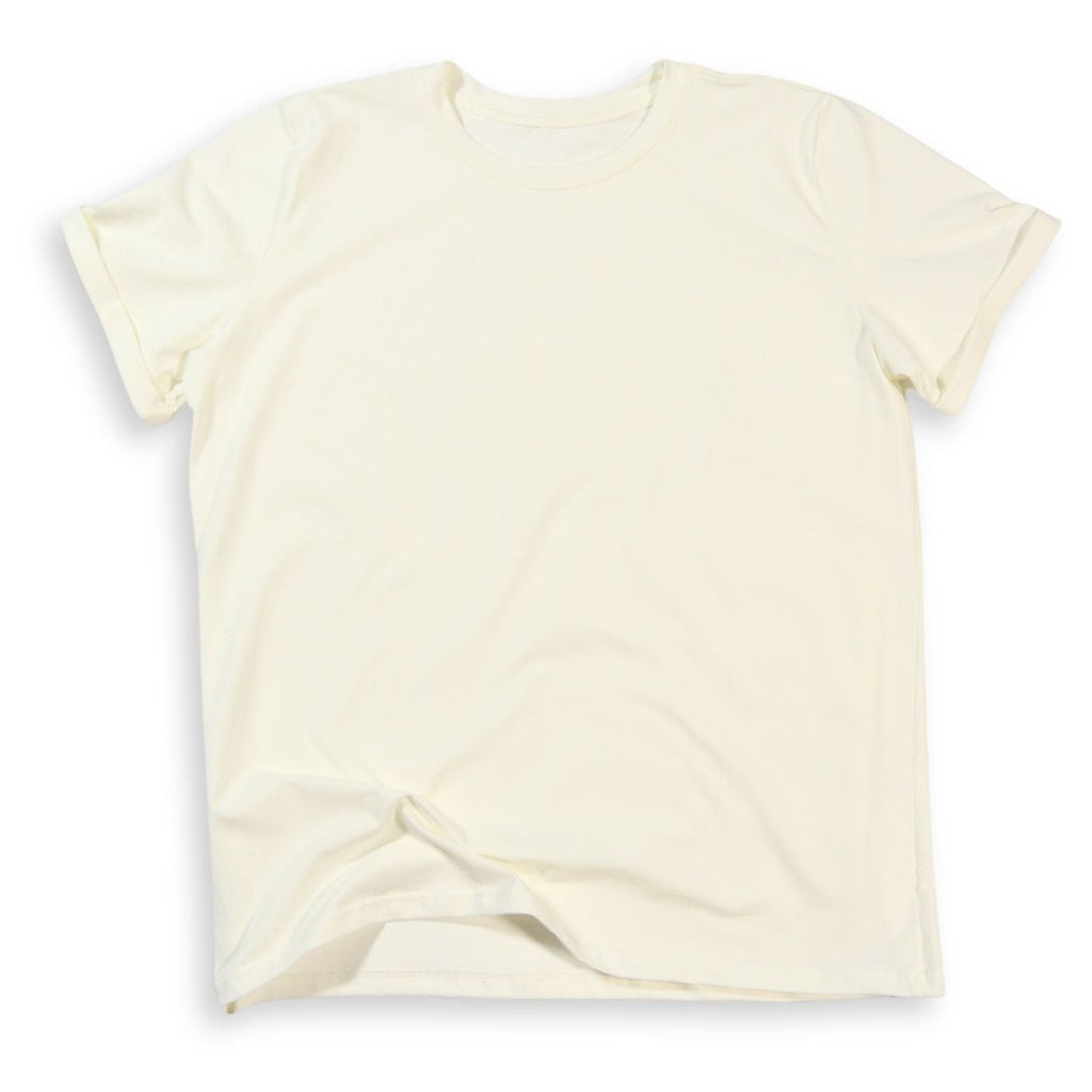 Blusa Básica Dama Tela Fría Crudo