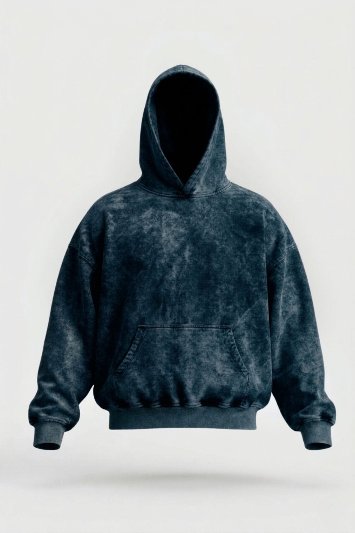 Buzo Acid Wash Azul Oscuro