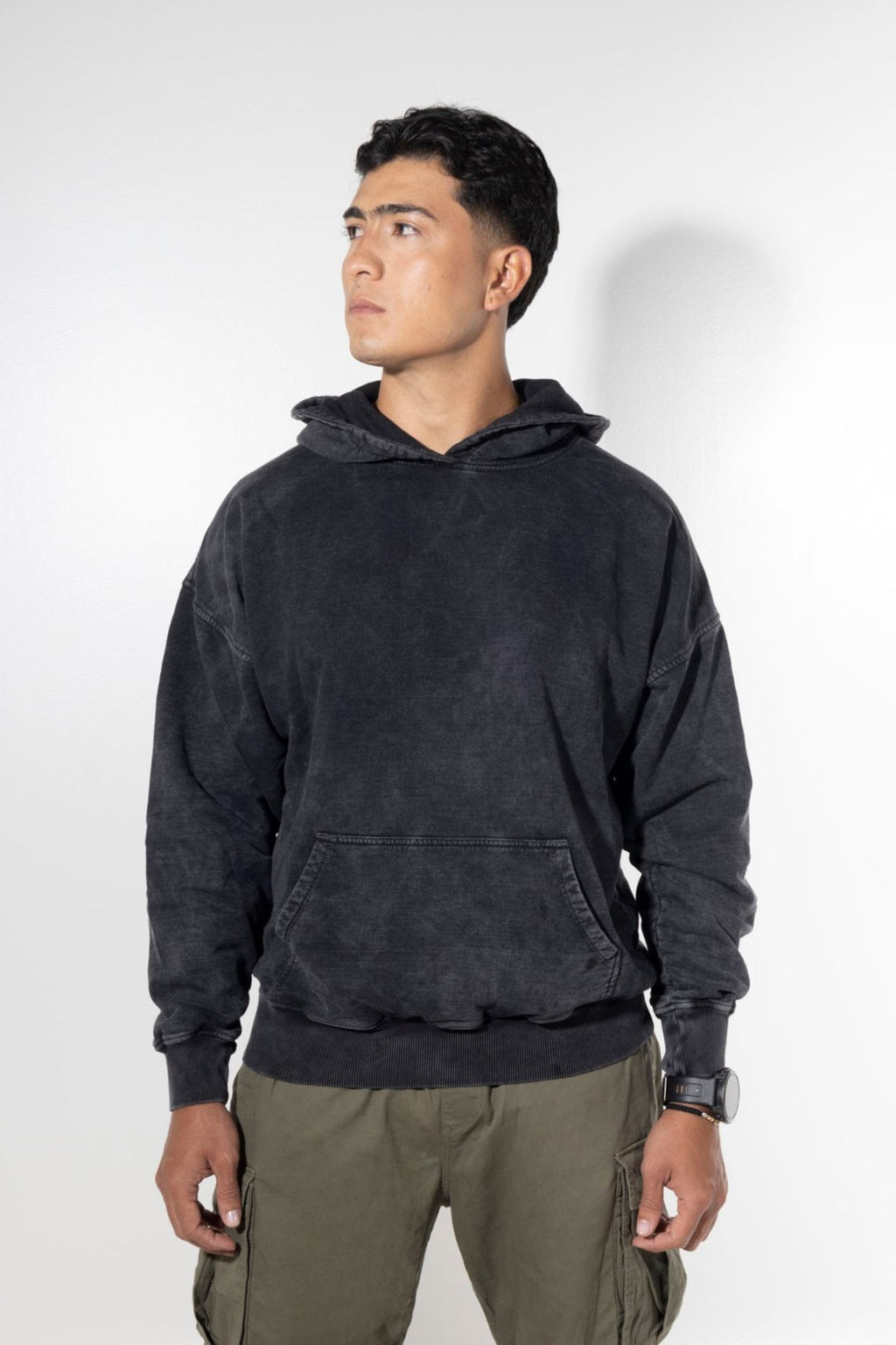 Buzo Acid Wash Negro