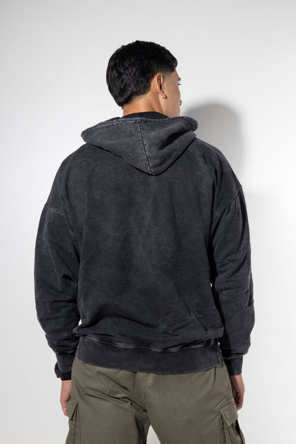 Buzo Acid Wash Negro