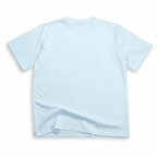 Camiseta Básica Algodón Alto Gramaje Azul Claro Semi Oversize