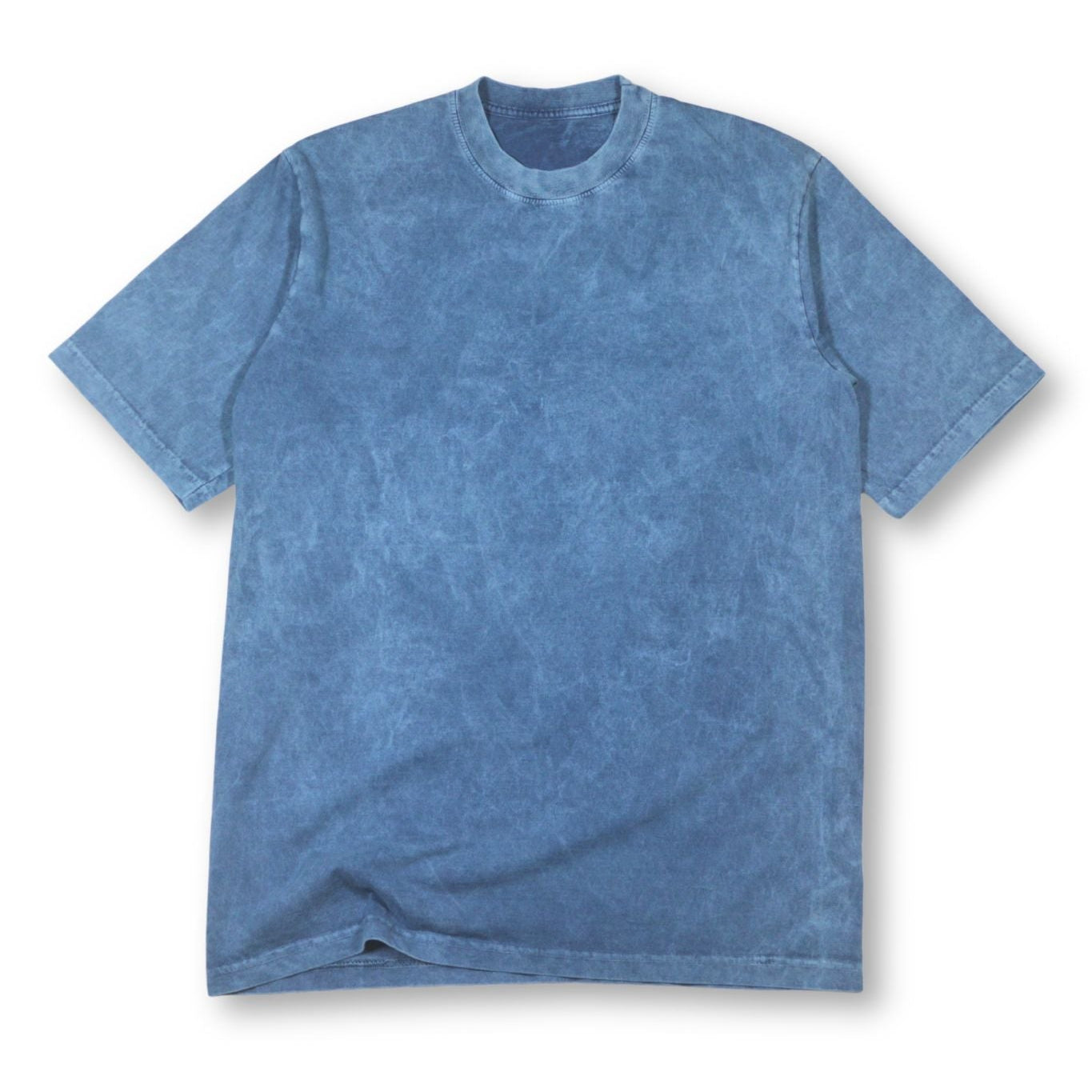 Camiseta Acid Wash Oversize Azul Claro