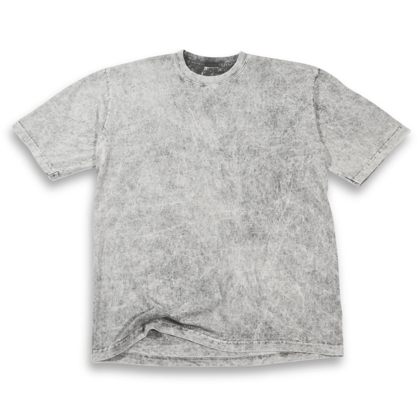 Camiseta Acid Wash Oversize Gris Claro