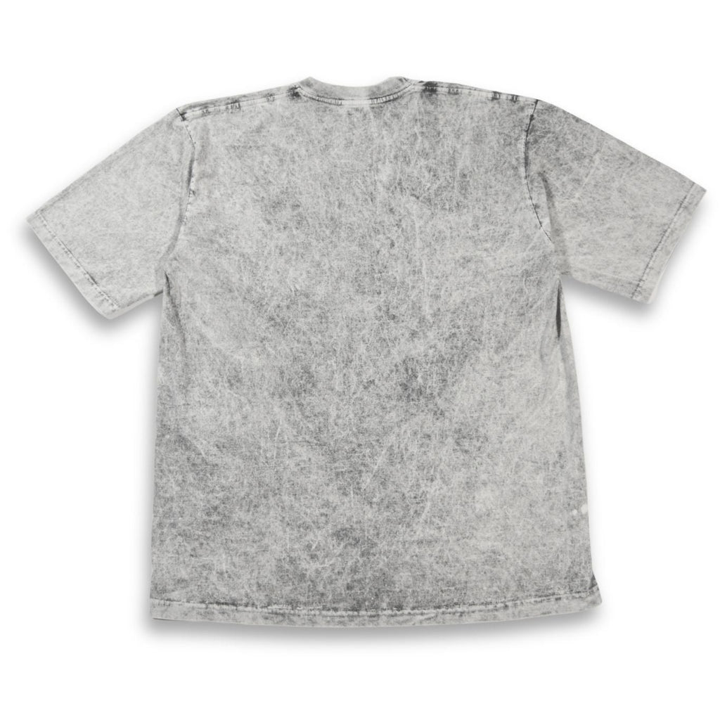 Camiseta Acid Wash Oversize Gris Claro