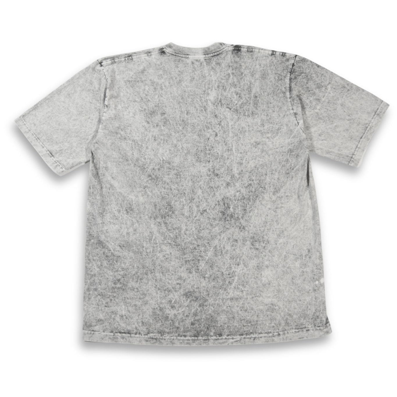 Camiseta Acid Wash Oversize Gris Claro