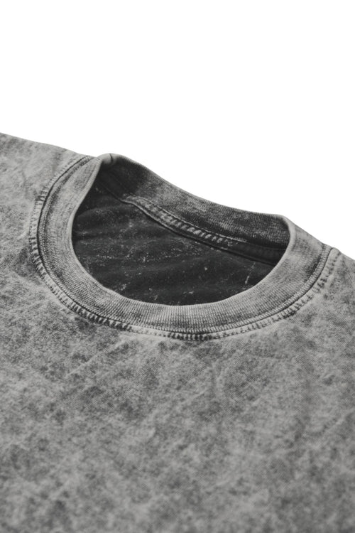 Camiseta Acid Wash Oversize Gris 