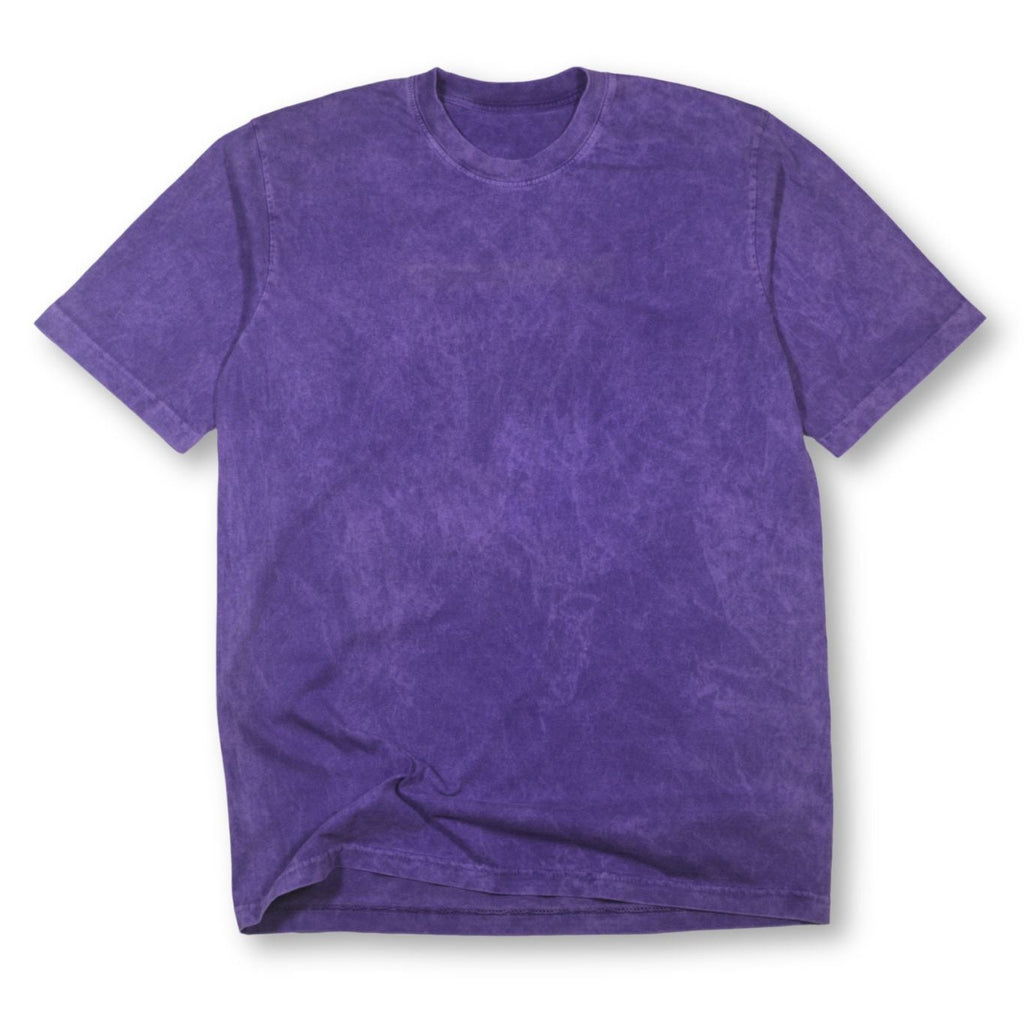 Camiseta Acid Wash Oversize Lila Morado