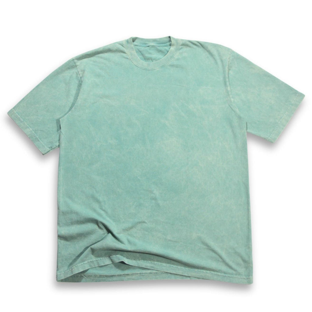 Camiseta Acid Wash Oversize Verde Menta