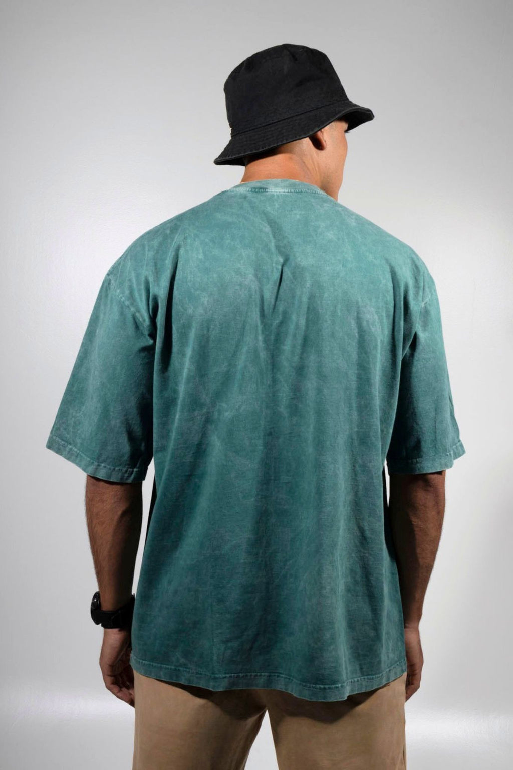 Camiseta Acid Wash Oversize Verde 