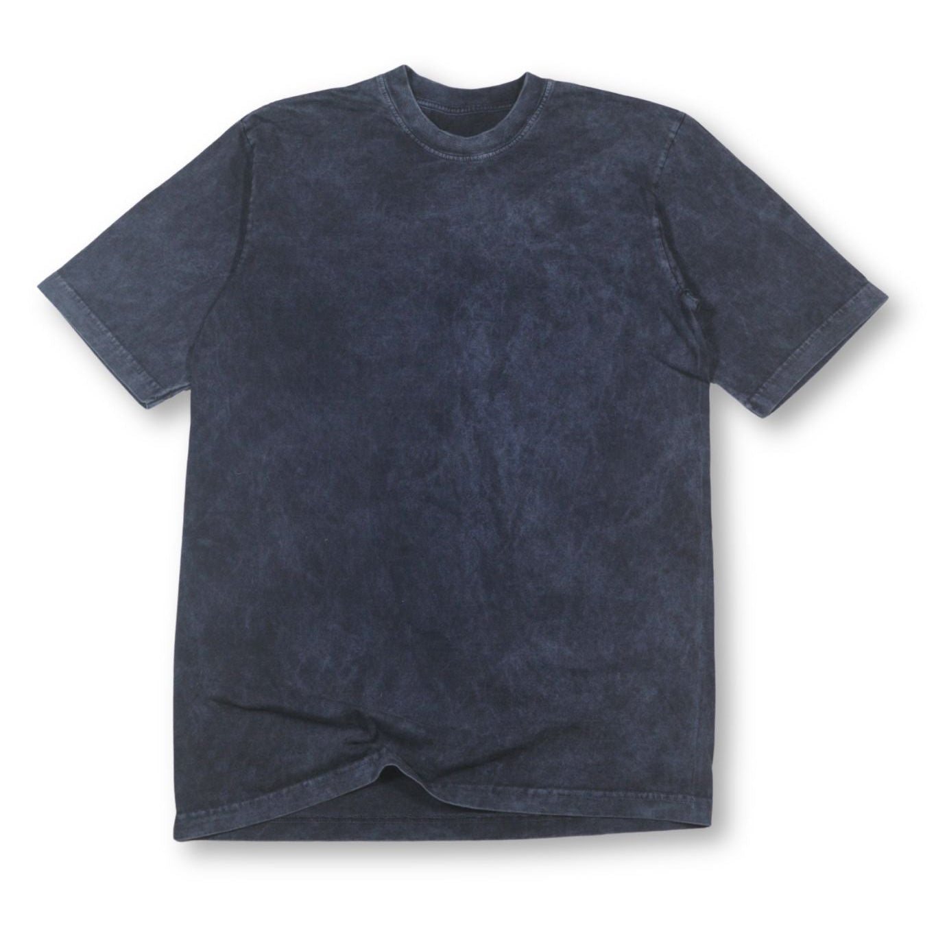 Camiseta Acid Wash Regular Fit Azul Oscuro