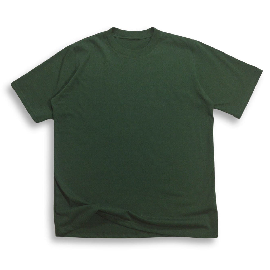 Camiseta Básica Algodón Alto Gramaje Semi Oversize Verde