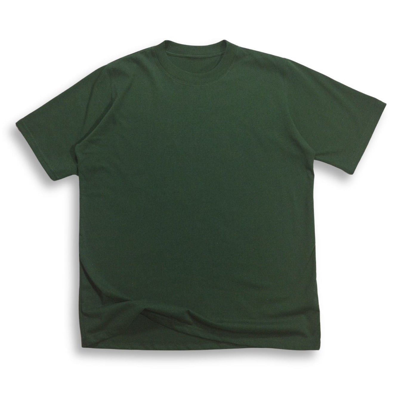 Camiseta Básica Algodón Alto Gramaje Semi Oversize Verde