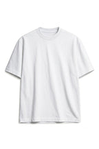 Camiseta de algodón peruano semi-oversize blanco