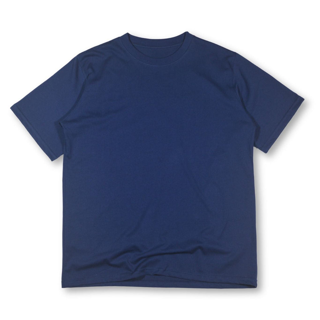 Camiseta Algodón Pesado Azul Navy Semi-Oversize