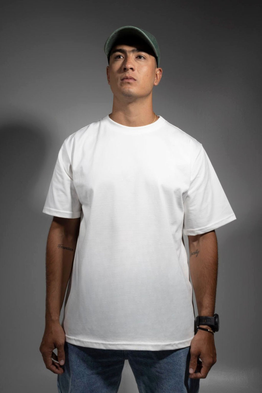 Camiseta Blanco Hueso Algodón Pesado