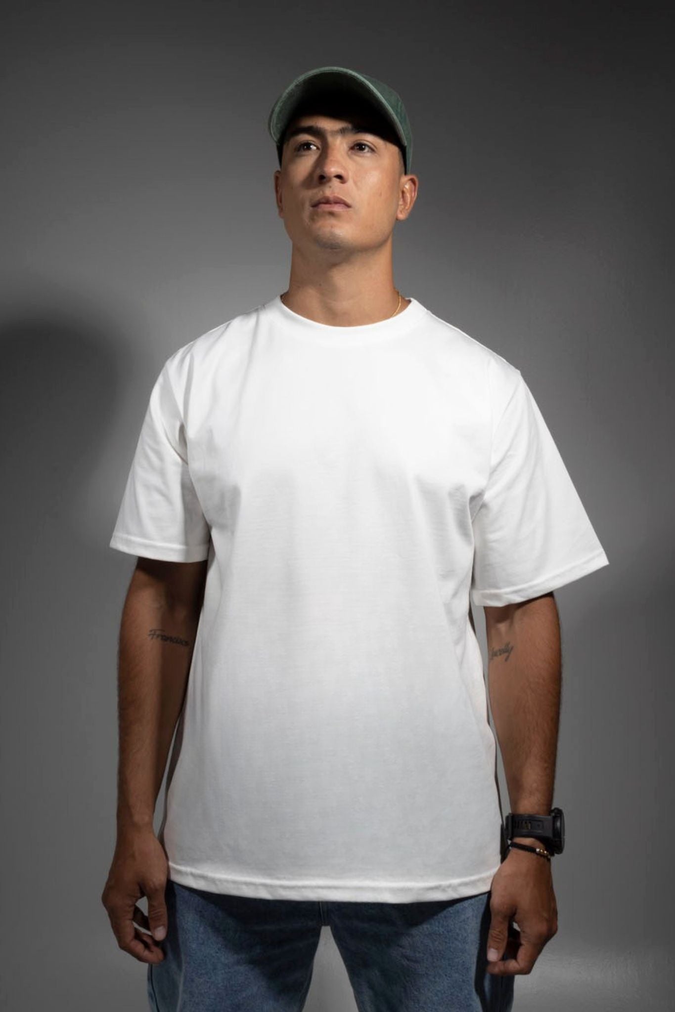 Camiseta Blanco Hueso Algodón Pesado