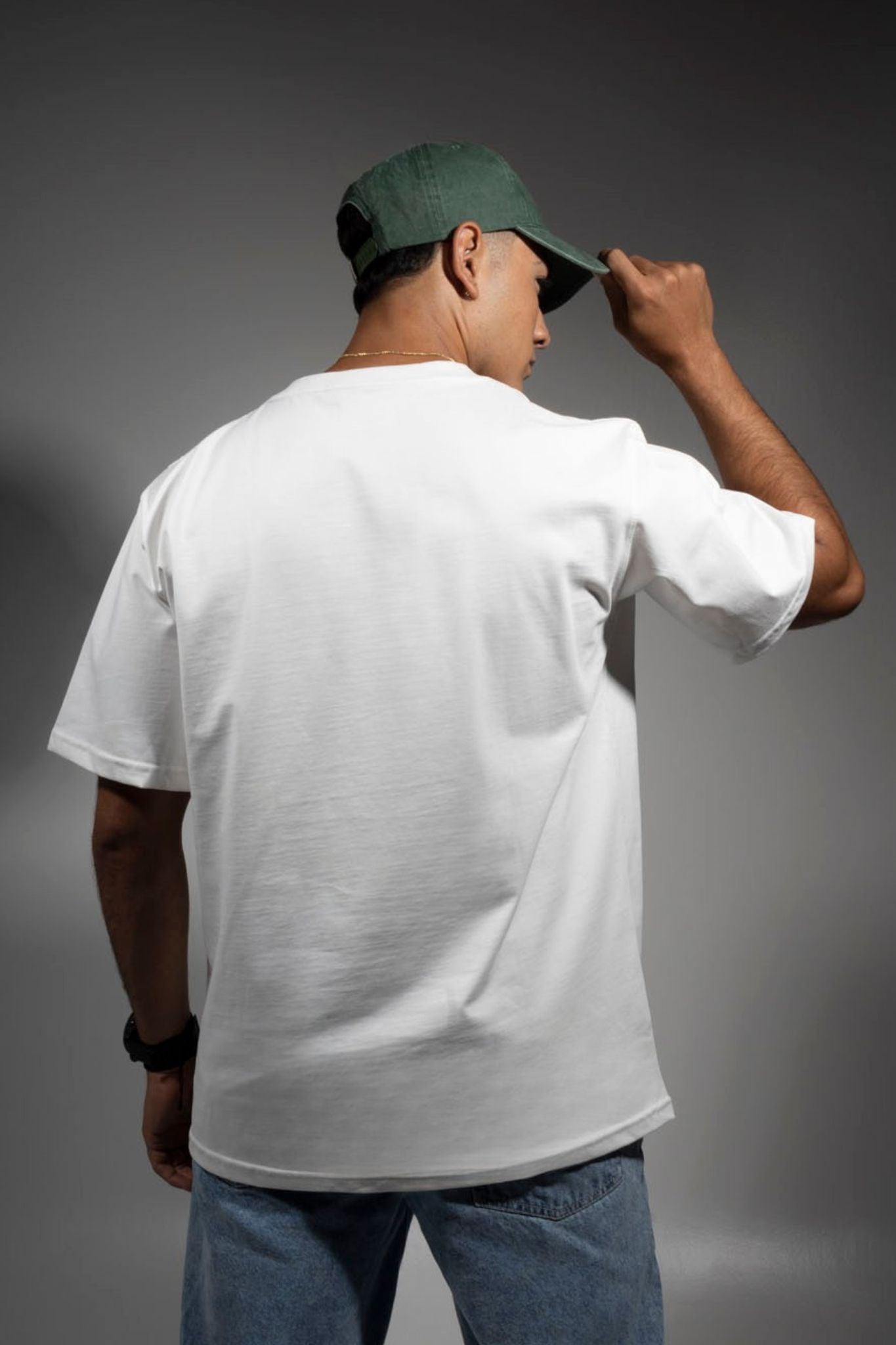 Camiseta Básica Blanco Hueso Algodón Pesado