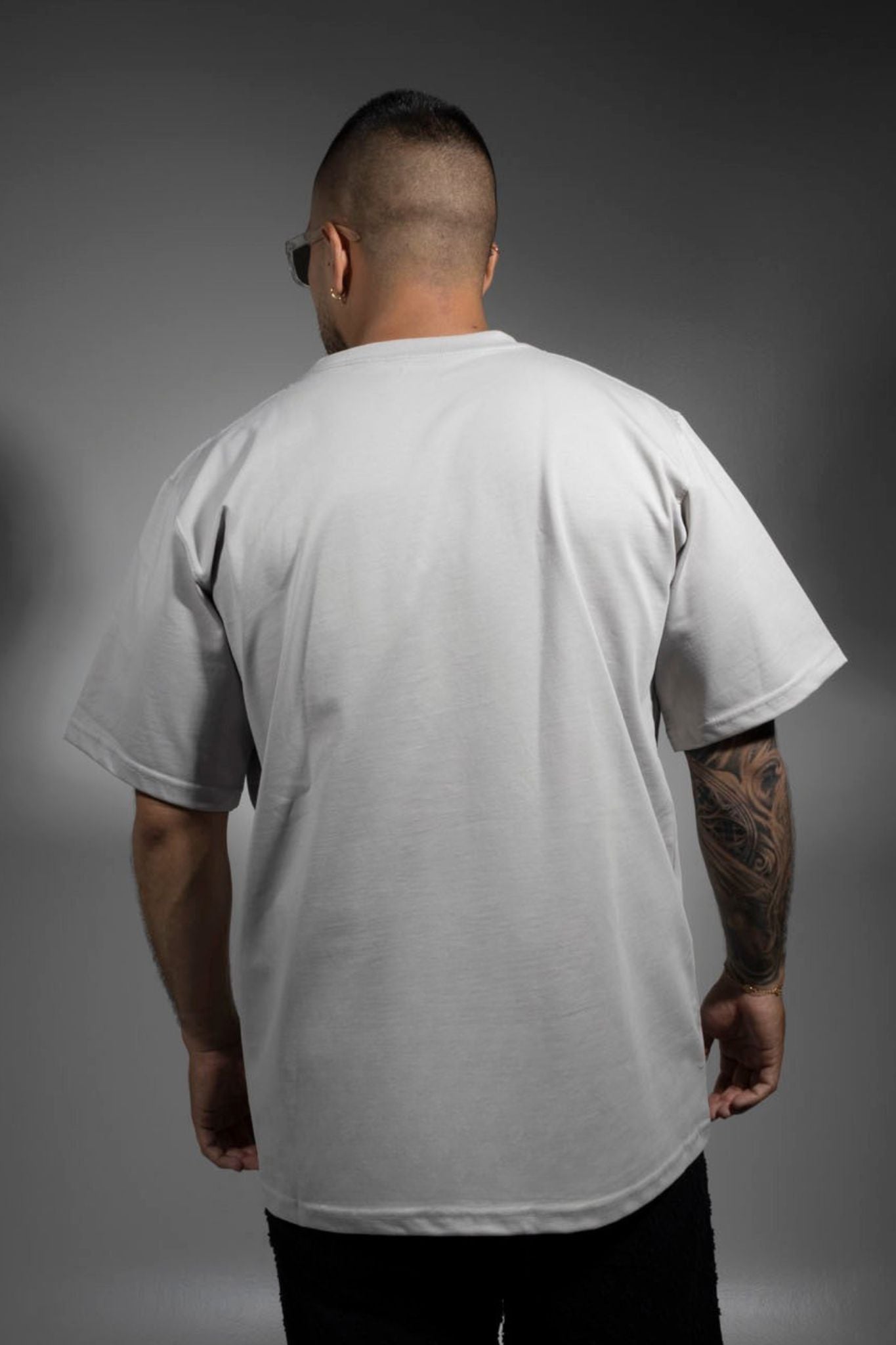 Camiseta Algodón Alto Gramaje Gris