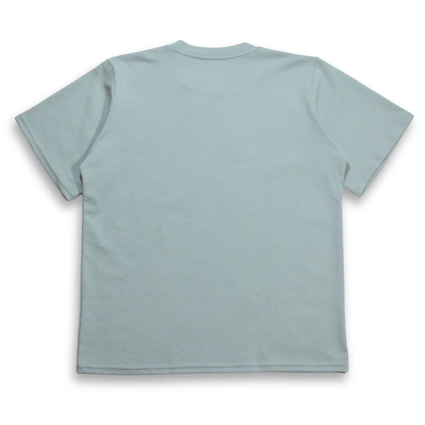 Camiseta Básica Alto Gramaje Semi Oversize Azul Alicia