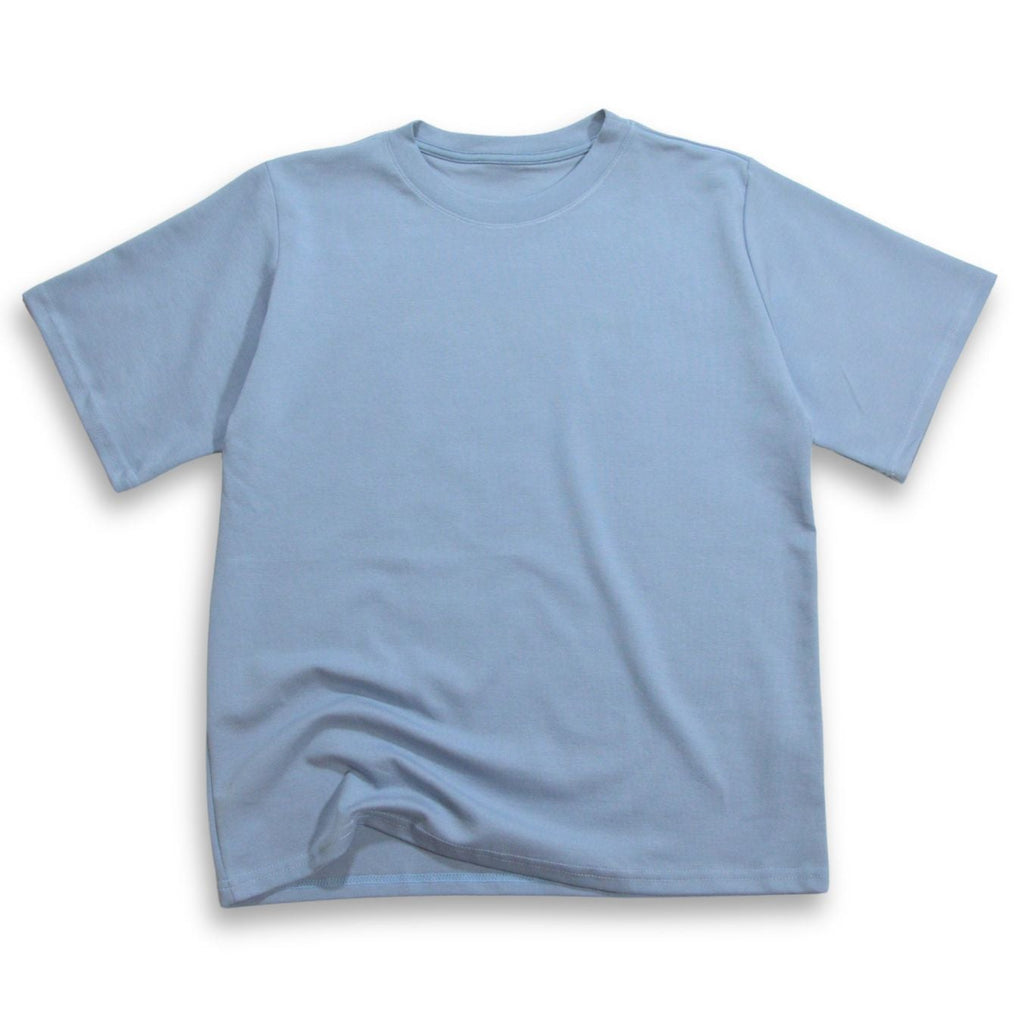 Camiseta Qatar Semi Oversize Azul Maya