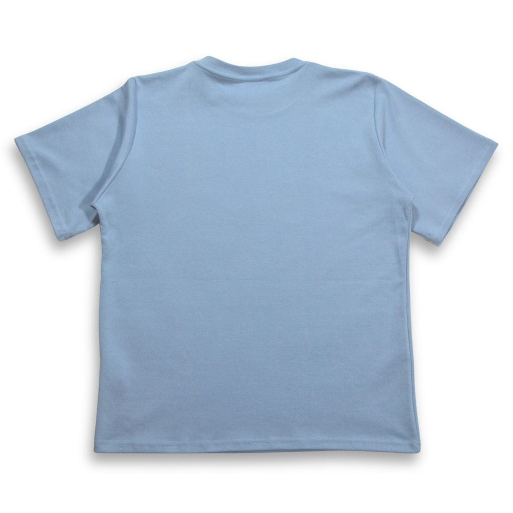 Camiseta Básica Alto Gramaje Semi Oversize Azul
