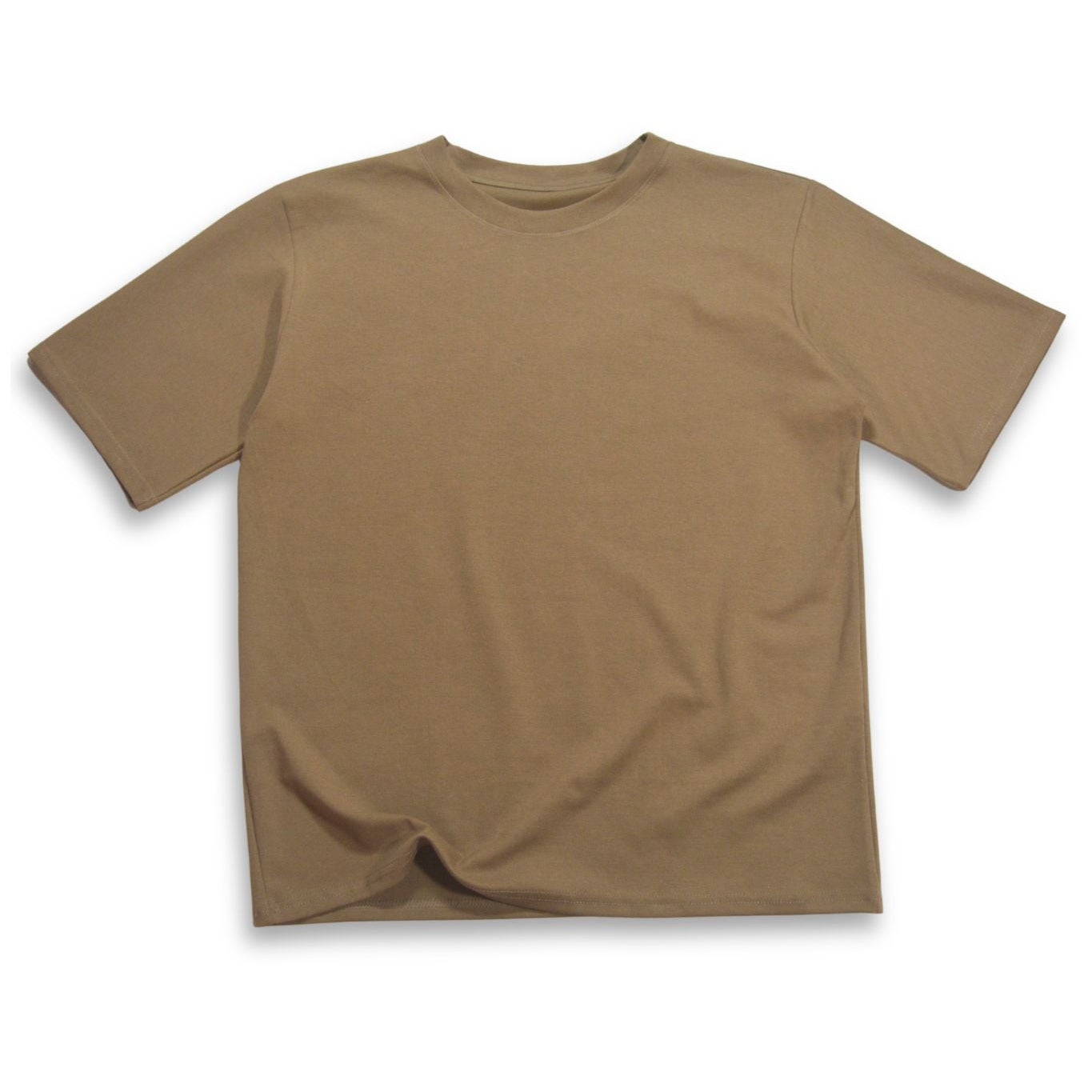 Camiseta Básica Alto Gramaje Semi Oversize Café