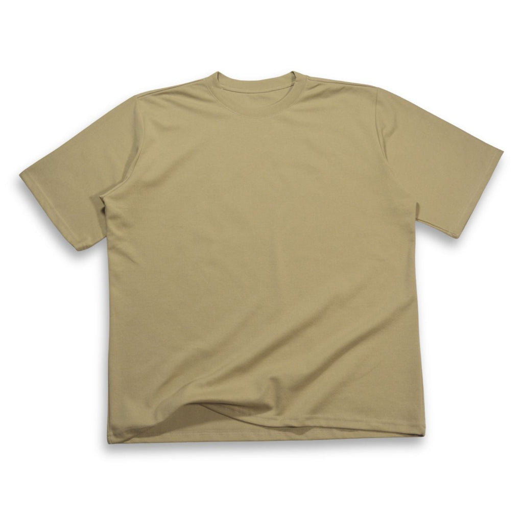 Camiseta Básica Alto Gramaje Semi Oversize Camel
