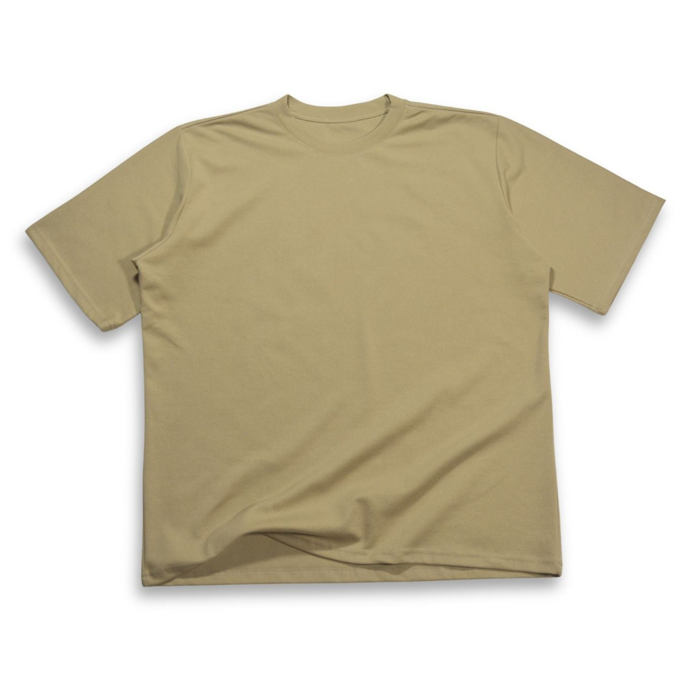 Camiseta Básica Alto Gramaje Semi Oversize Camel