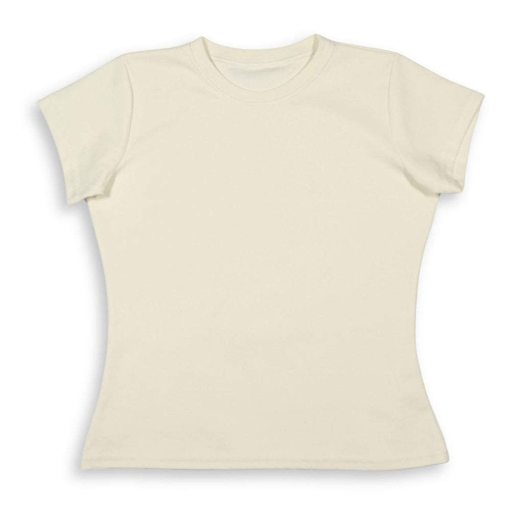Camiseta Básica Mujer Vainilla