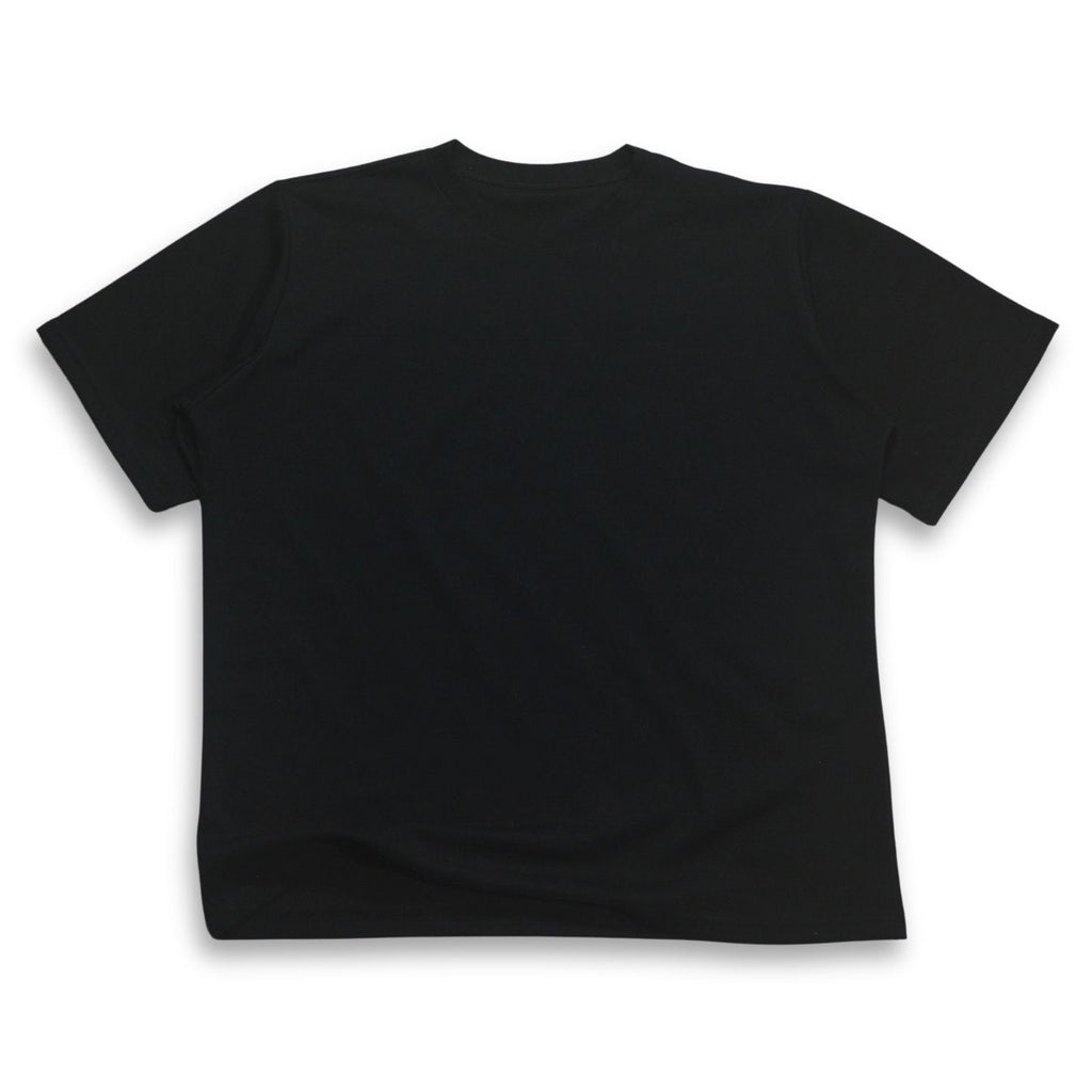 Camiseta Básica Alto Gramaje Negra Semi Oversize