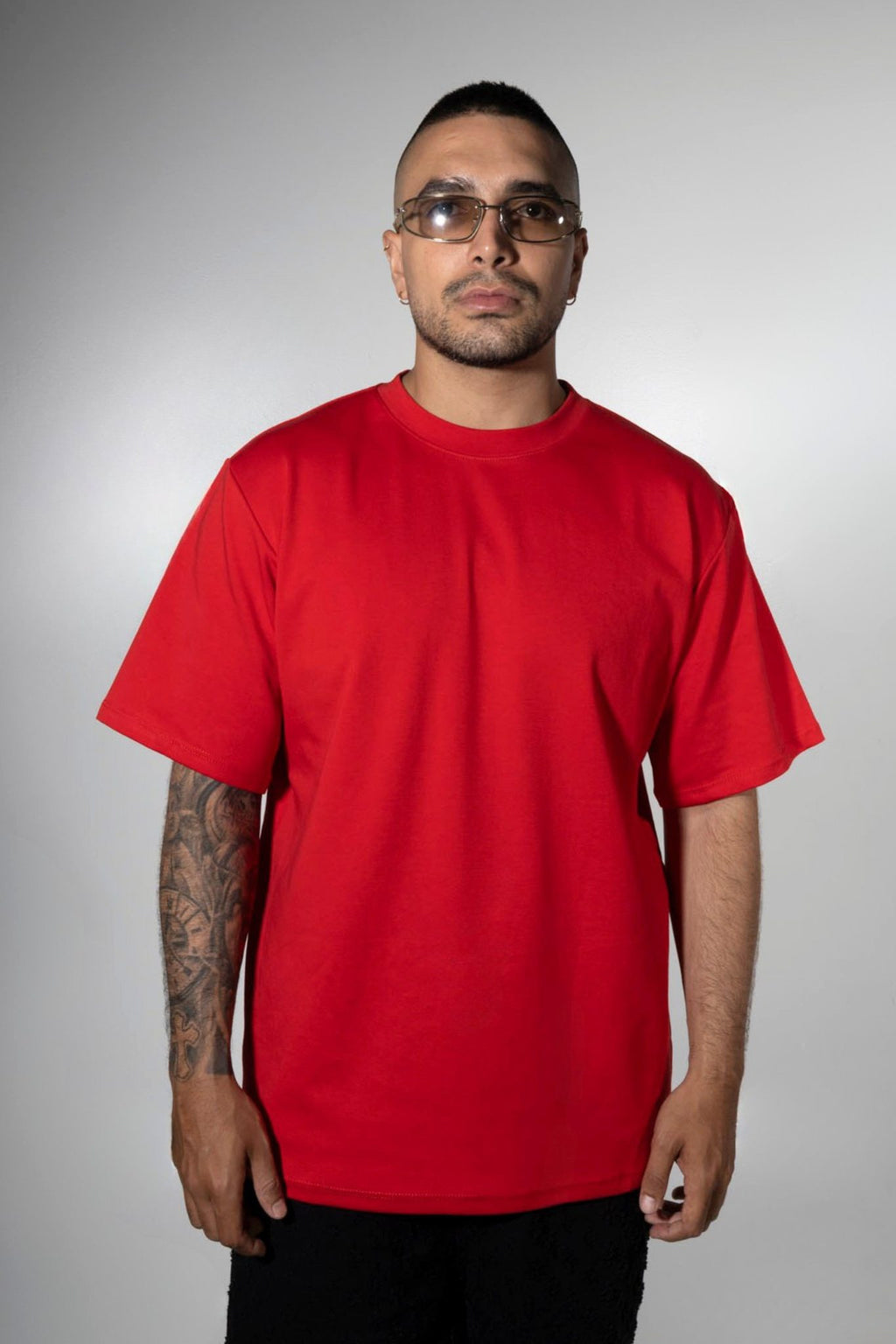 Camiseta Qatar Semi Oversize Roja
