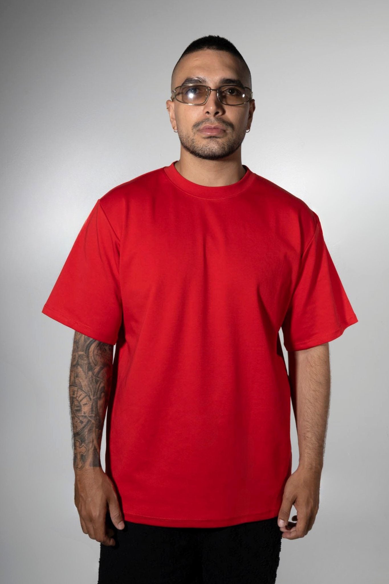 Camiseta Qatar Semi Oversize Roja