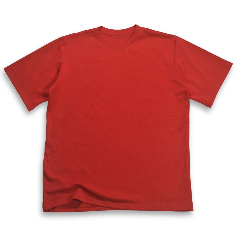 Camiseta Básica Alto Gramaje Semi Ovsersize Rojo Vivo