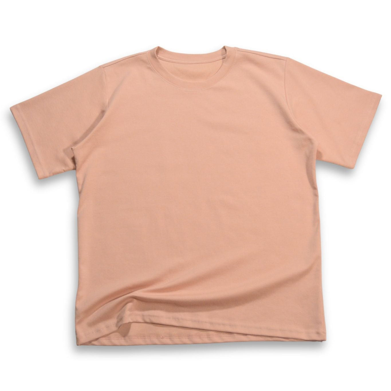 Camiseta Básica Alto Gramaje Rosado Semi Oversize