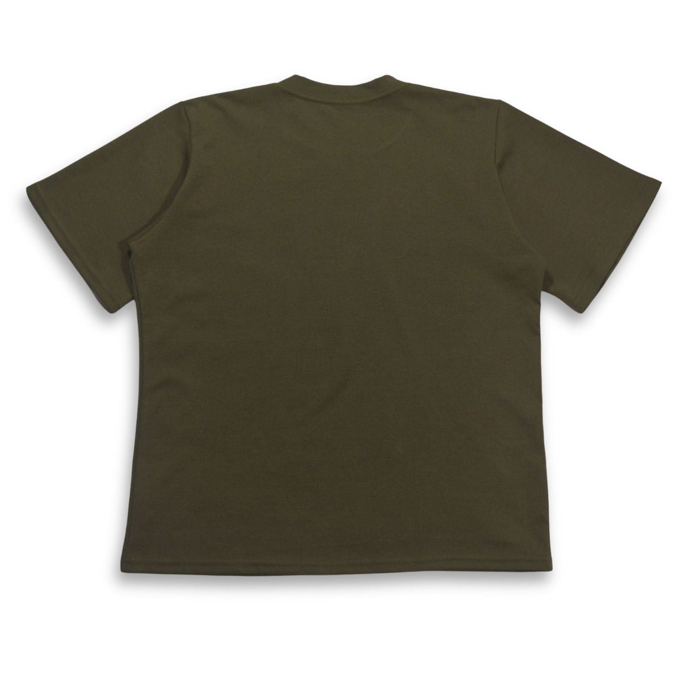 Camiseta Qatar Verde Militar Alto Gramaje Semi Oversize