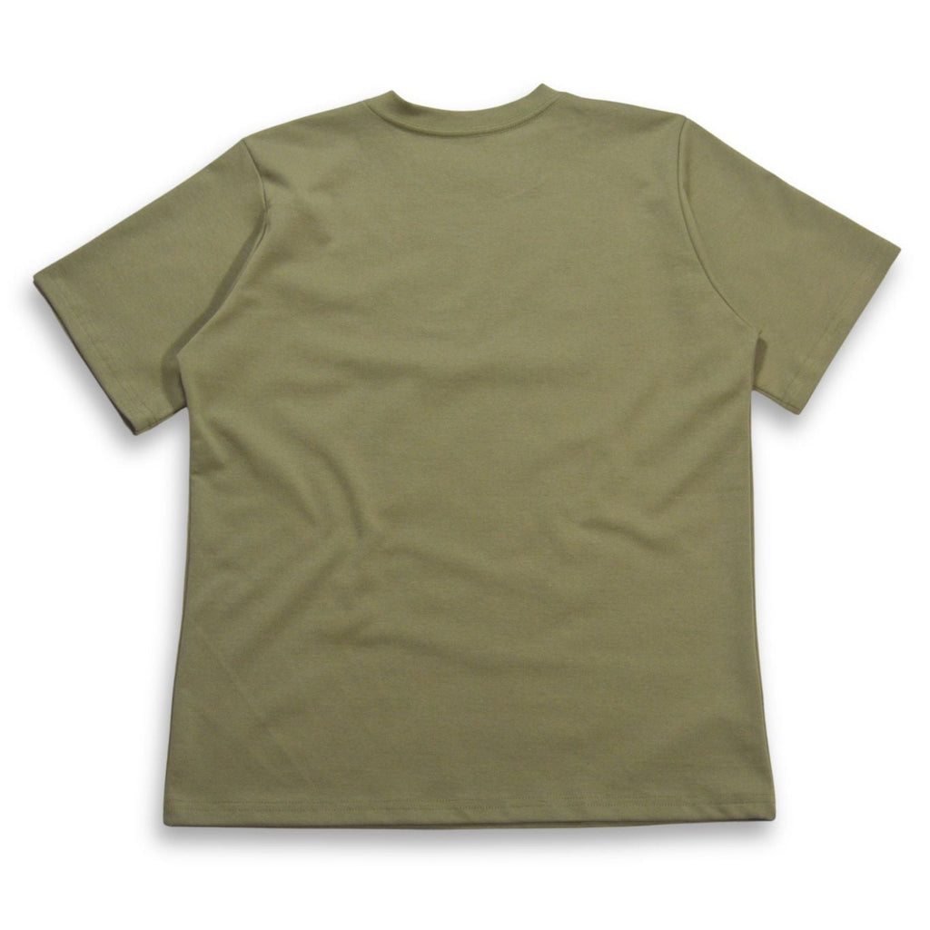 Camiseta Básica Alto Gramaje Semi Oversize Verde Olivo