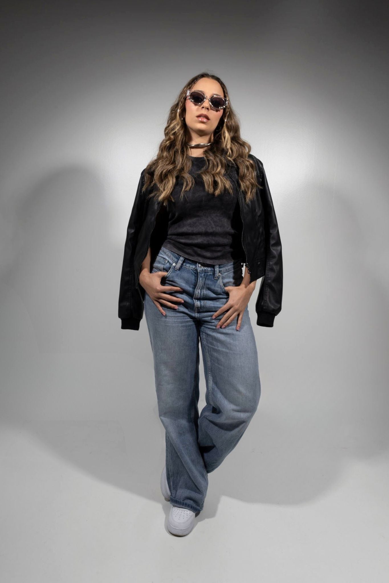 Camisilla Acid Wash Mujer Negro