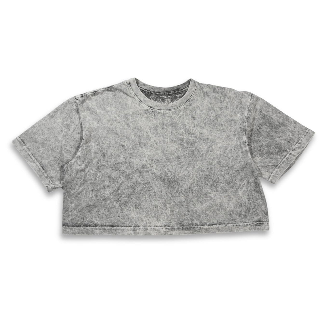 Crop Top Acid Wash Gris 