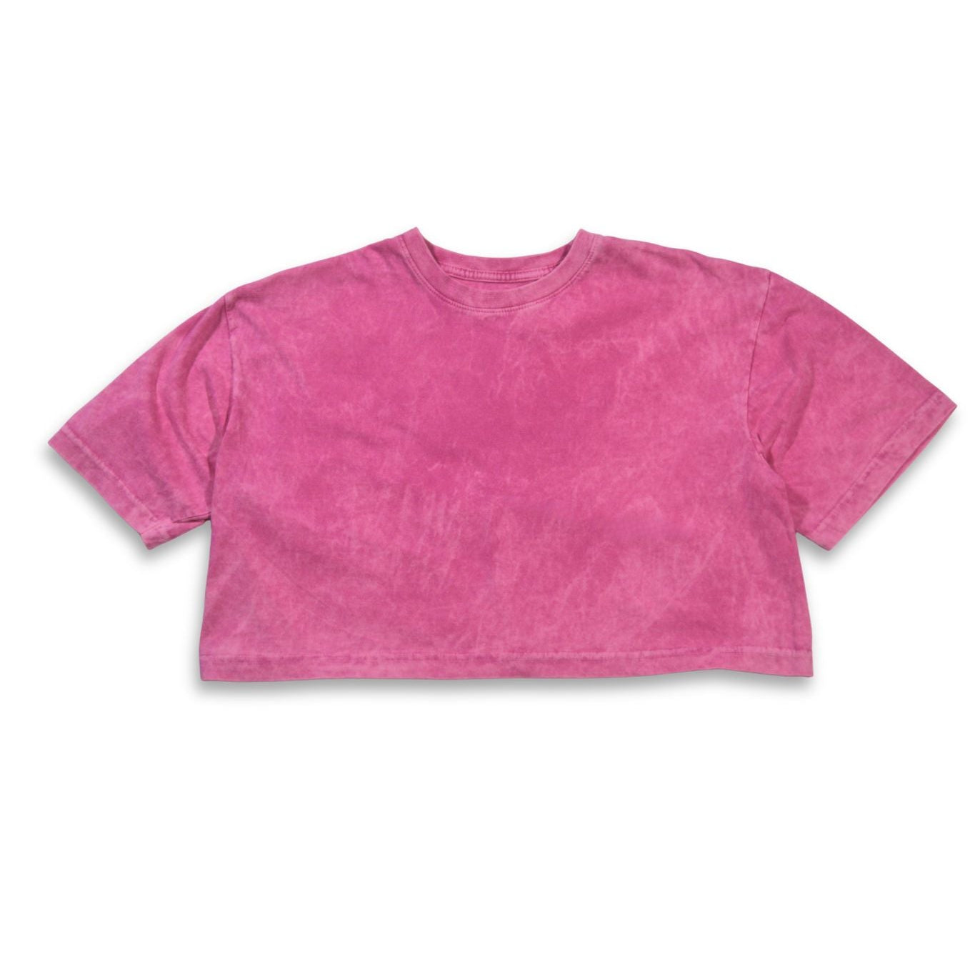 Crop Top Acid Wash Rosado
