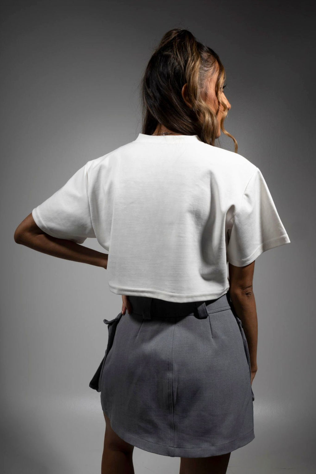 Crop Top Blanco Hueso