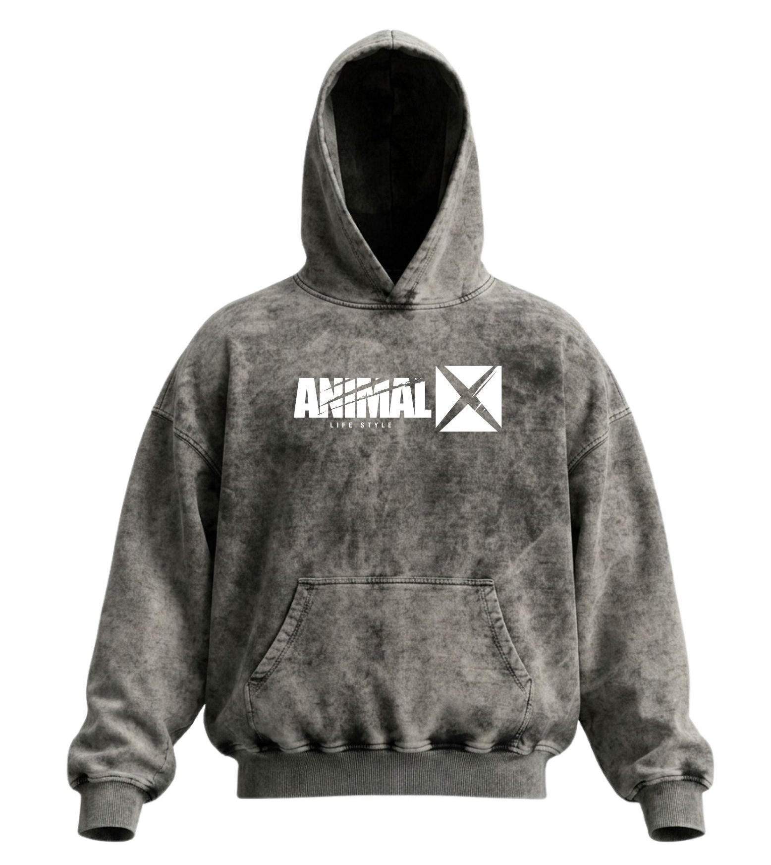 Ejemplo de Buzo Acid Wash Personalizado con Marca