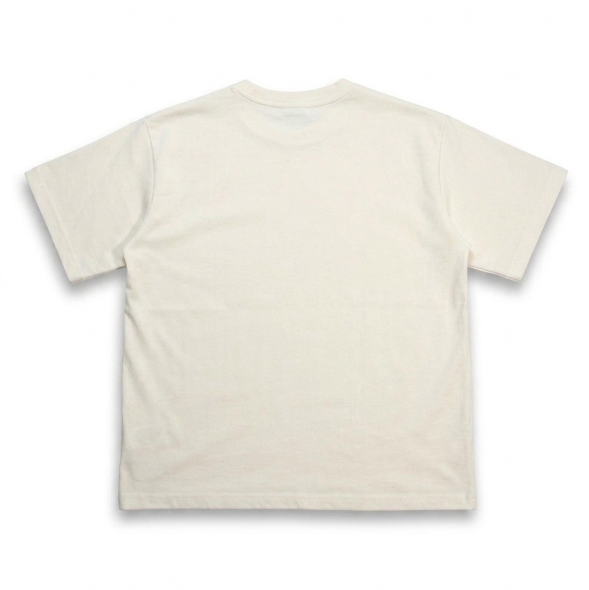 Camiseta Qatar Blanco Hueso Semi Oversize