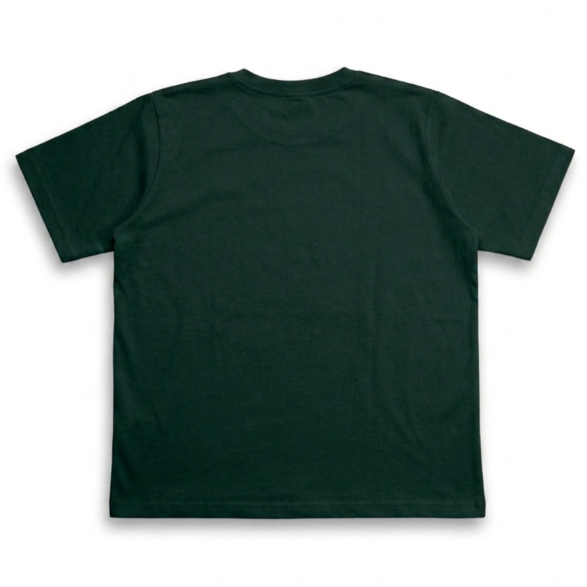Camiseta Qatar Verde Botella Alto Gramaje Semi Oversize