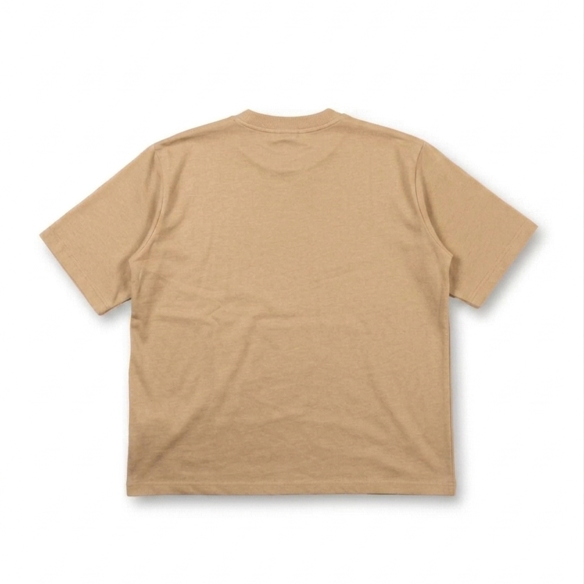 Camiseta de Alto Gramaje Color Beige Caqui