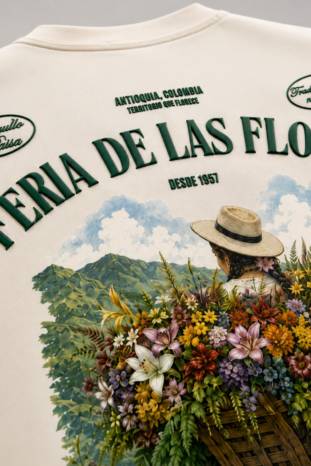 Camiseta Feria de las Flores en Algodón Peruano