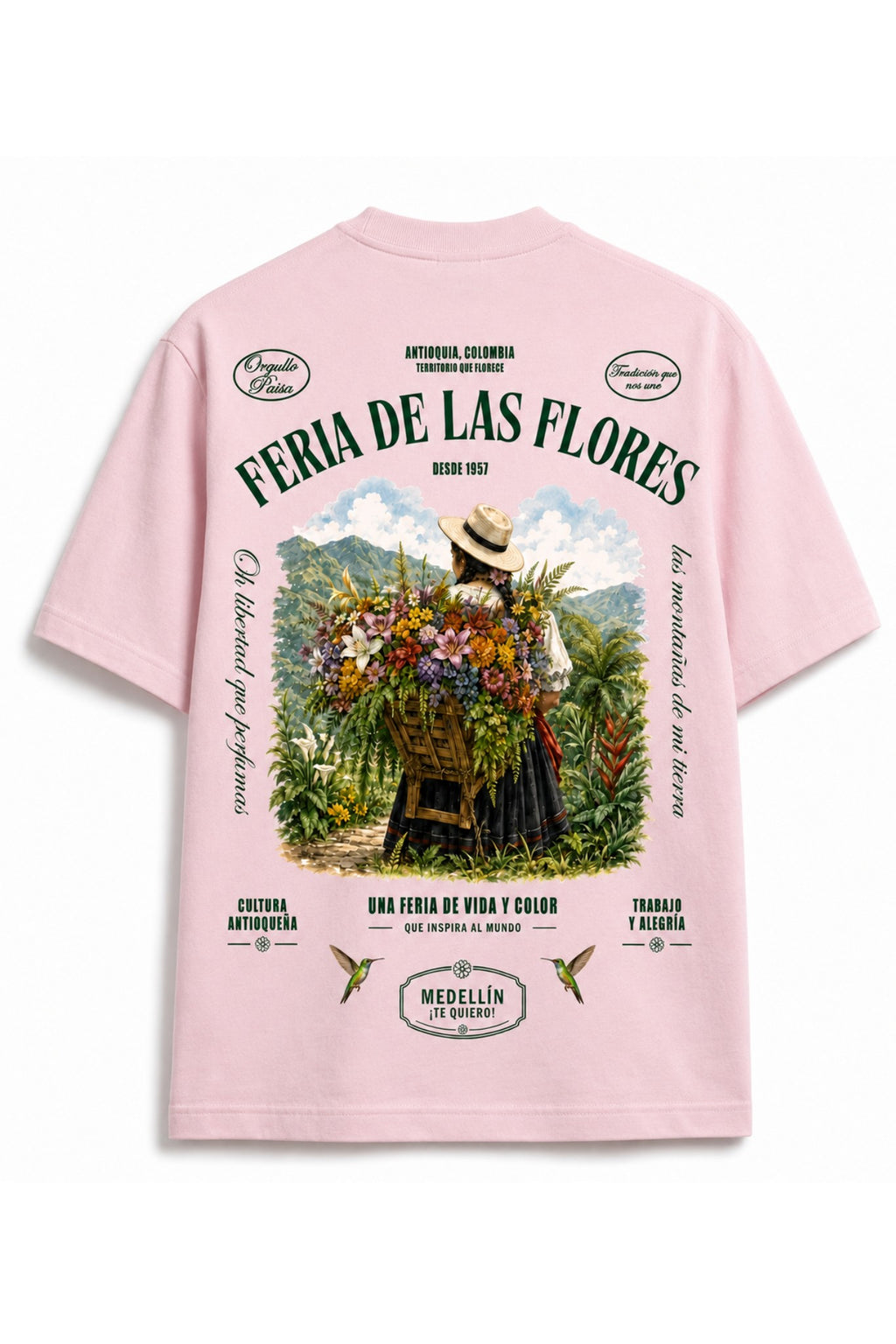 Camiseta Feria de las Flores en Algodón Peruano