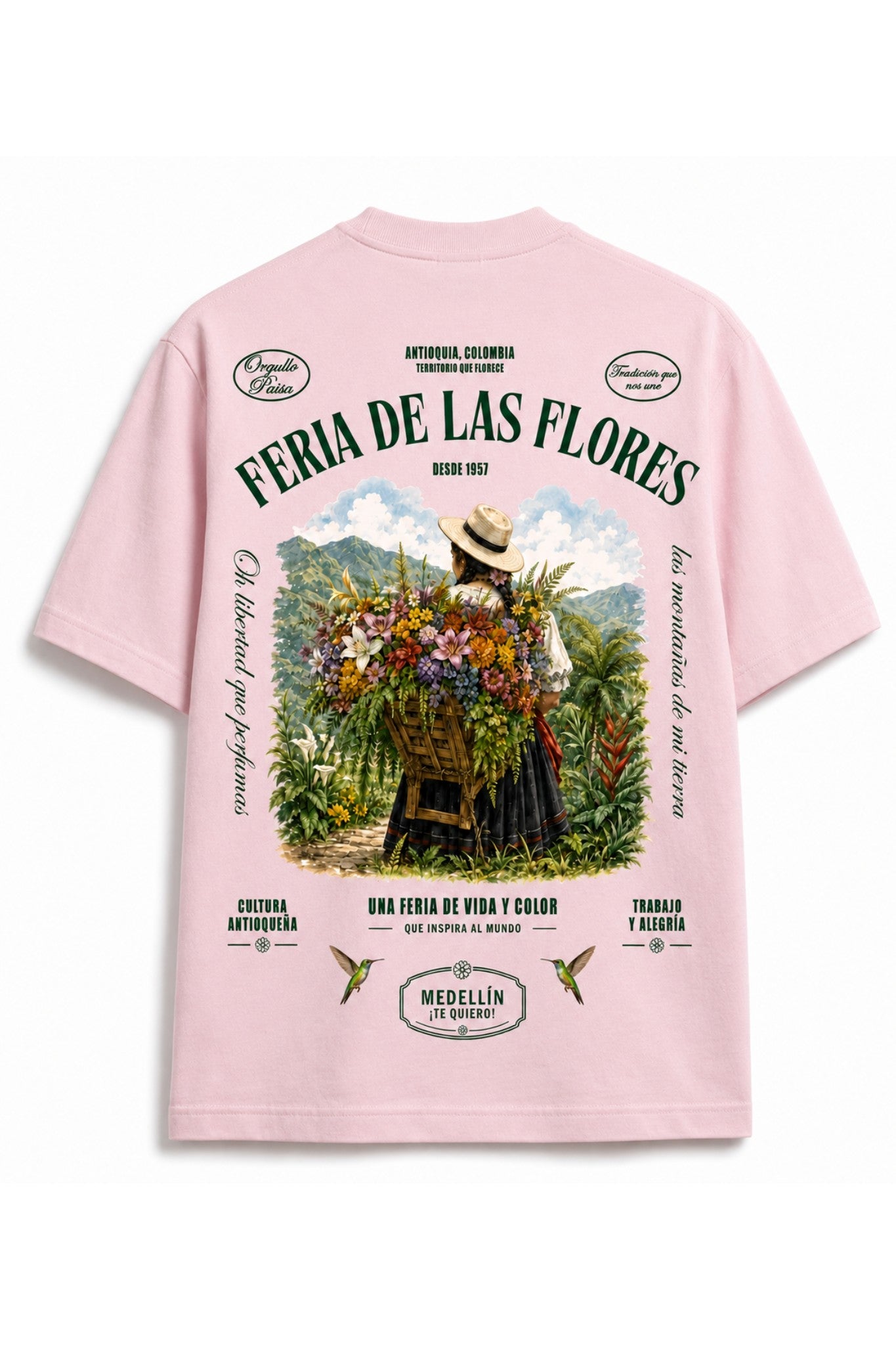 Camiseta Feria de las Flores en Algodón Peruano