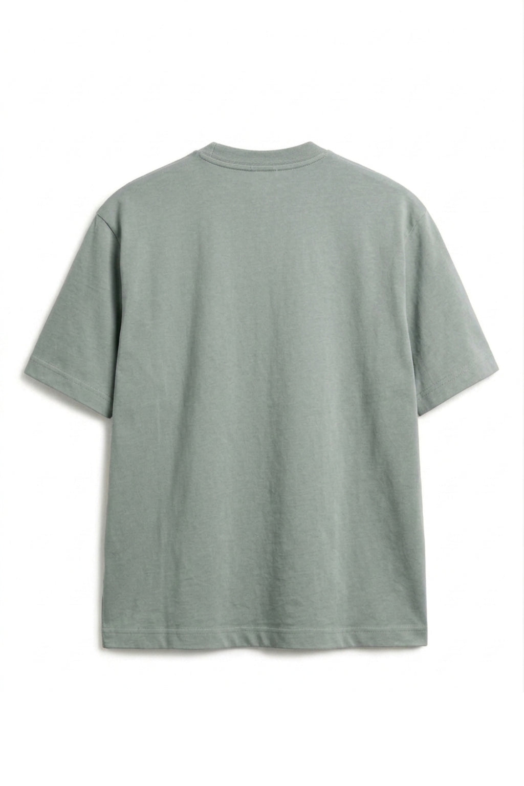Camiseta Algodón Peruano Azul Claro Semi Oversize