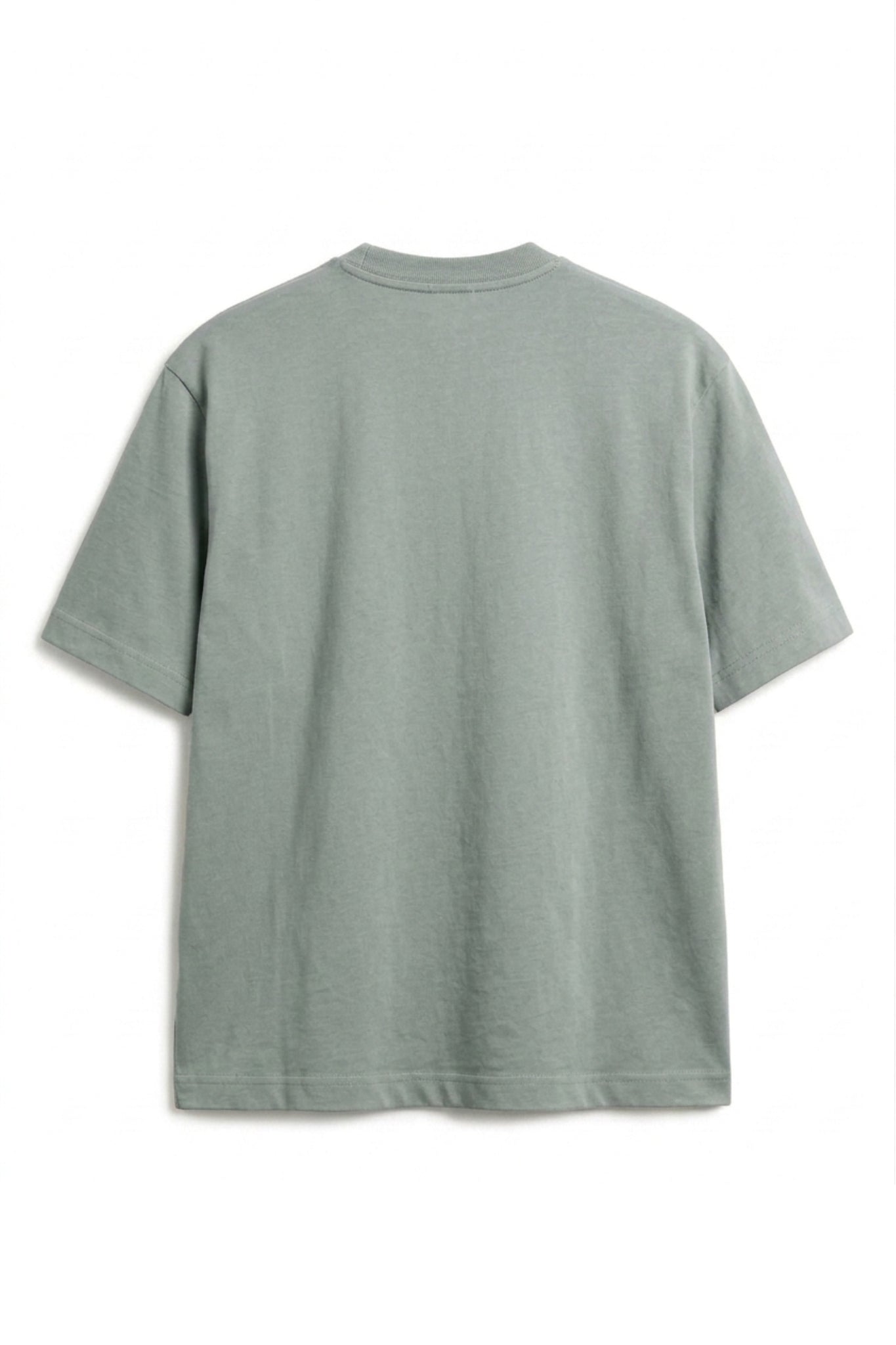 Camiseta Algodón Peruano Azul Claro Semi Oversize